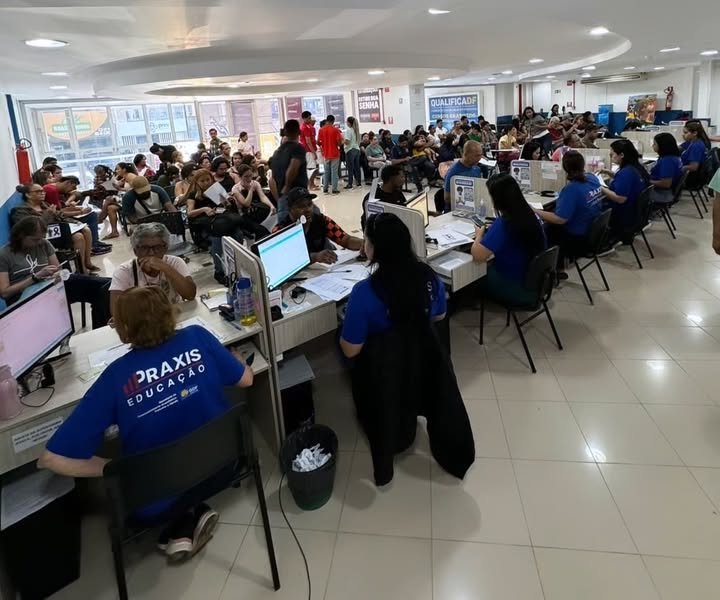 Sala de aula do Qualifica DF